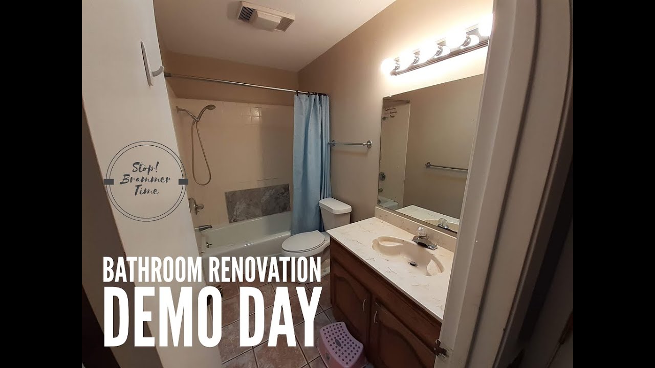Bathroom Renovation: Demo Day - YouTube