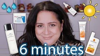 BEGINNER'S Morning Skin Care Routine for Mature Dry Skin in 6 minutes!