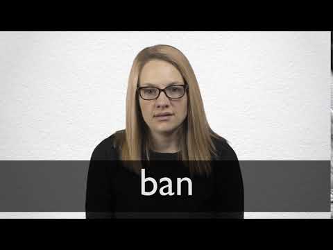 How to pronounce BAN in British English