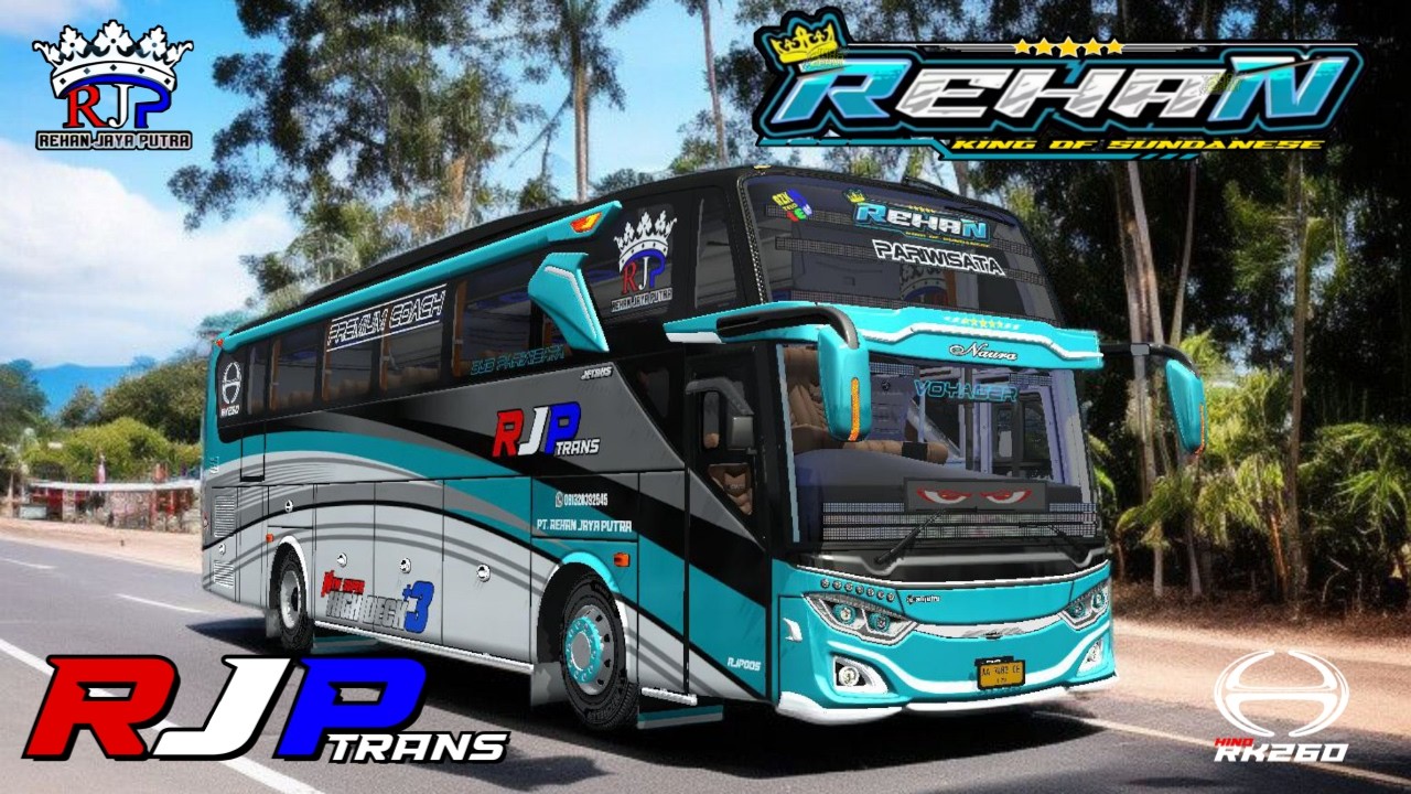 Alas Rjp sharee livery RJP trans REHAN MOD JB3 tj deep purple asxfm bussid - YouTube