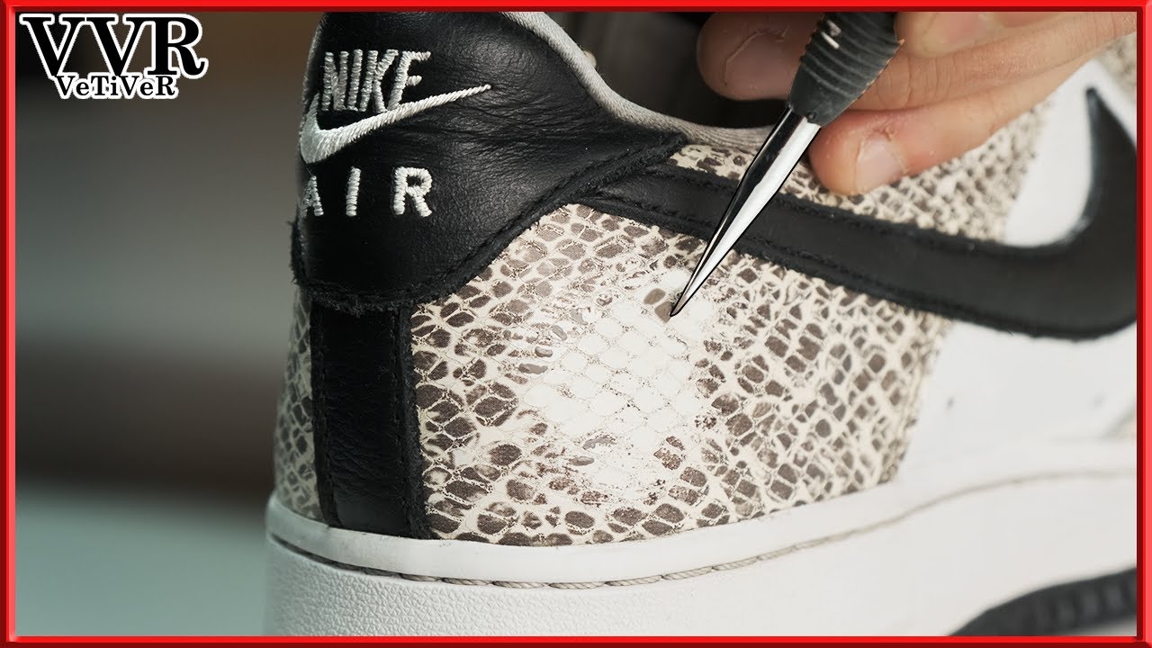 [ASMR] 'Clean & Restore' 'Nike' 'Air Force 1' 'snake Ver.' -4k