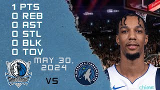 A.J. Lawson Player Full High-Lowlights vs TIMBERWOLVES 30-05-2024