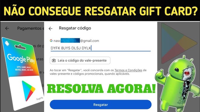 Como resgatar um código na Google Play Store