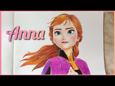 Anna from Frozen 2 Pencil drawing by Asif Rasheed | Artfinder