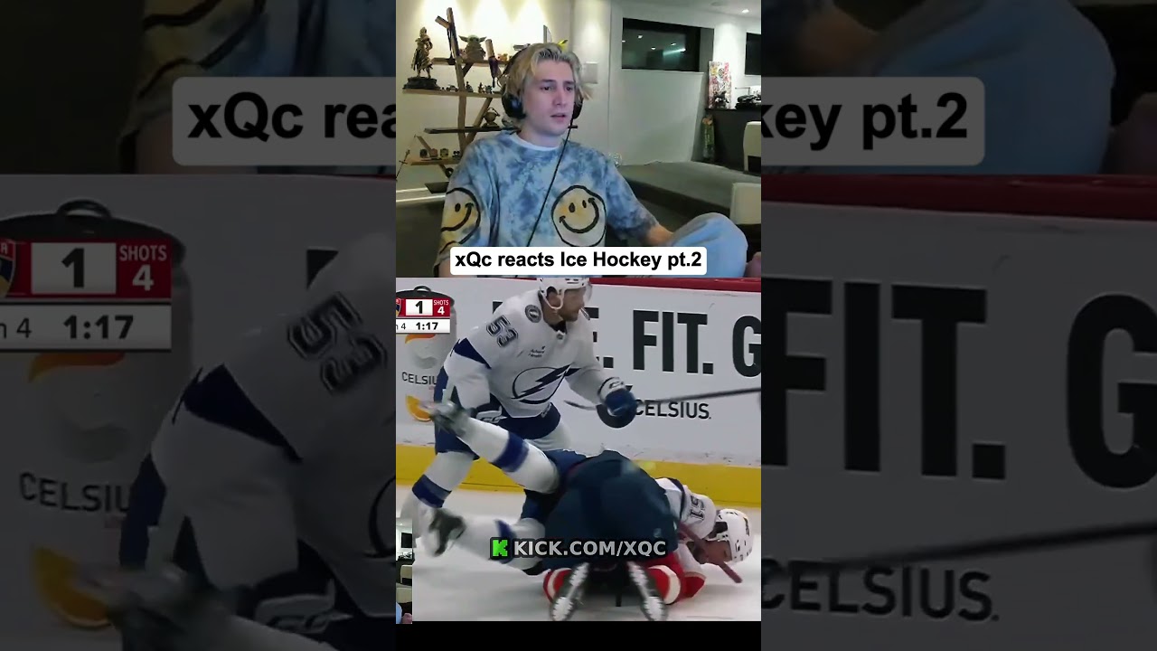 xQc react 322 PENALTY MINS in a PRESEASON GAME | Panthers vs Lightning part2 