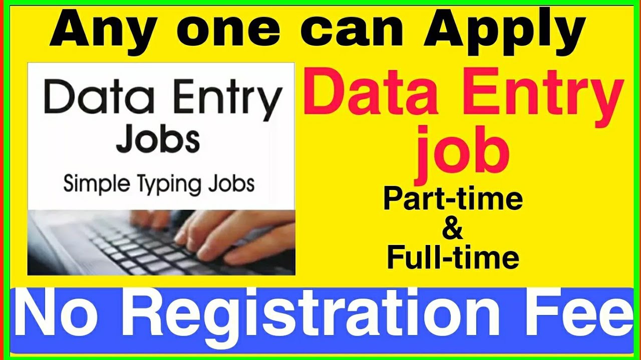 Best work from home Part time job freelance Data Entry Hubstaff