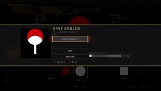 Call of Duty Black Ops 4 Uchiha Clan Symbol Emblem tutorial