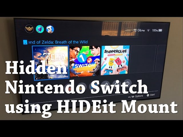 Switch Wall Mount  HIDEit Mount for the Nintendo Switch Game Console –  HIDEit Mounts