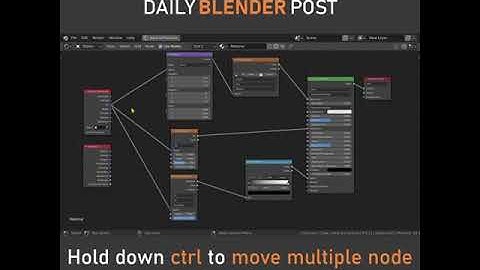 Move Multiple Node Connections in Blender
