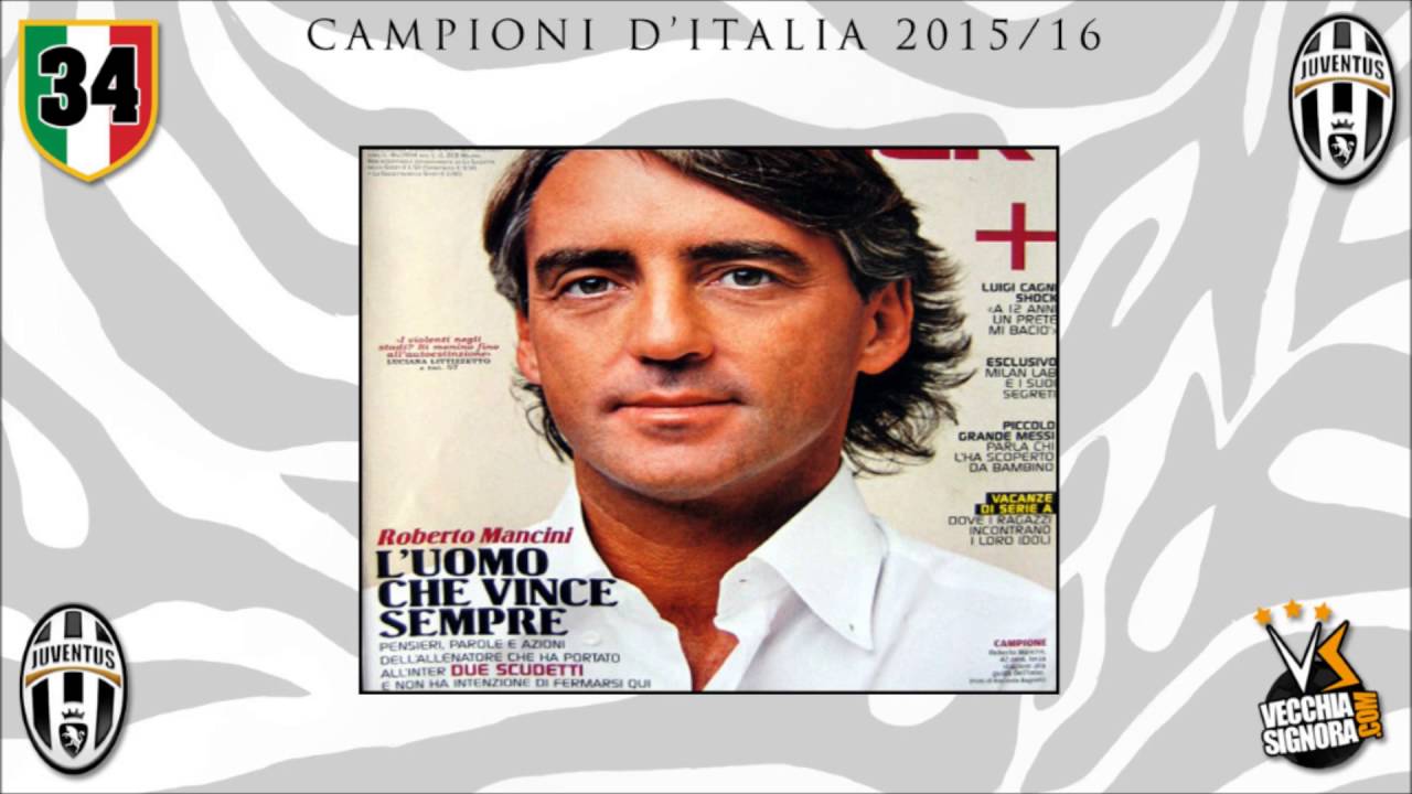 Juventus Campione d'Italia 2015/16 - Consueto omaggio agli avversari