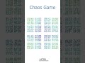 Draw with code. Sierpiński carpet (sort of). Chaos Game #coding #python