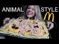 McDonald's Animal Style Fries Mukbang + Recipe Review