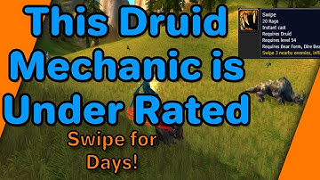The Most Under Rated Tanking Mechanic - Druid Swipe!