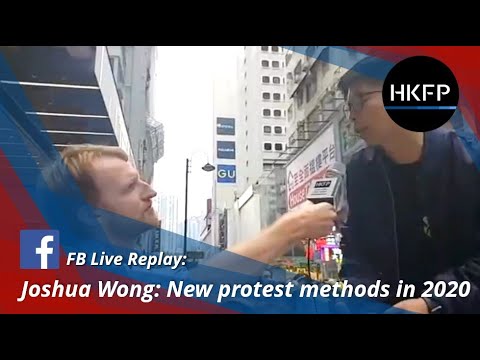 HKFP Live Replay: New methods of protest in 2020, says Hong Kong activist Joshua Wong