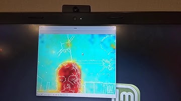 IR sensor MLX90640 and digital camera contours and mixing