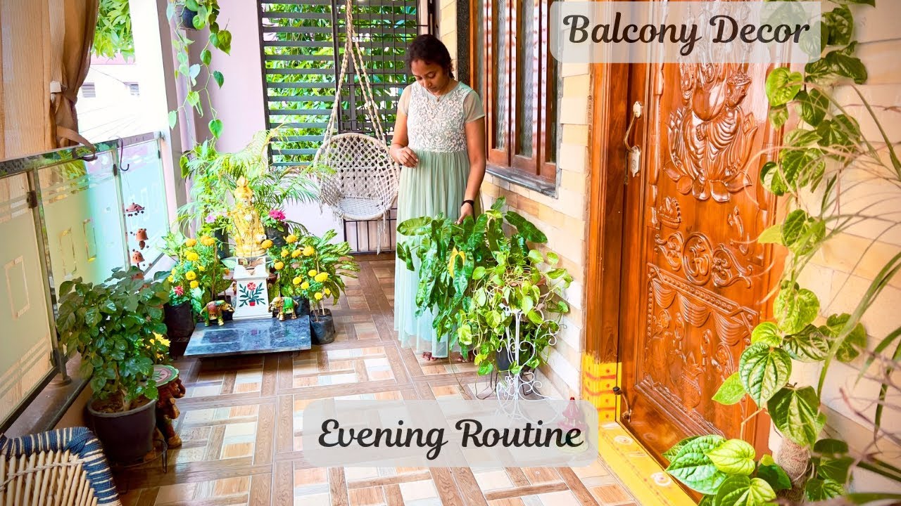 Evening Routine/ Balcony Decor/ Margasira Guruvaram Puja/ Special Roti/