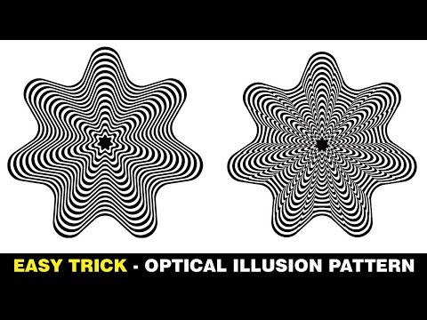 How to create optical illusion effect pattern in illustrator