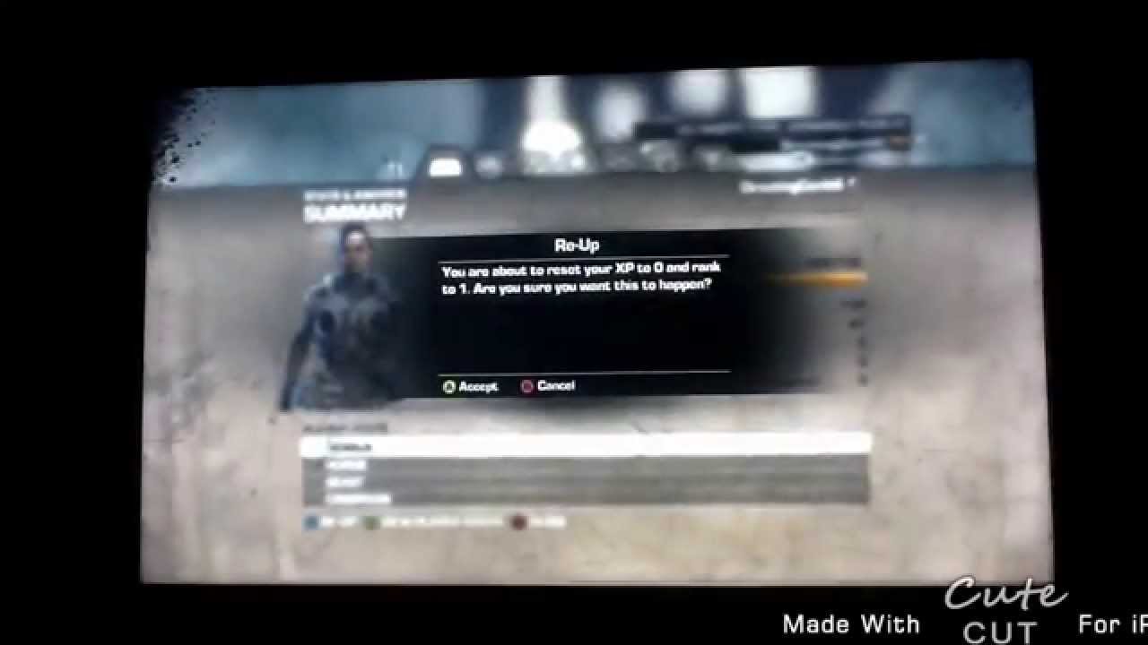 COMO PASA DE NIVEL/PRESTIGIO EN GEARS OF WARS 3|