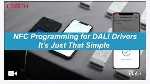 How to set DALI address, brightness, group and scene with a second？@ltech new product NFC Driver