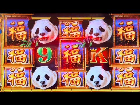 Panda King Slot Machine Jackpot Hand Pay with 12 free games
