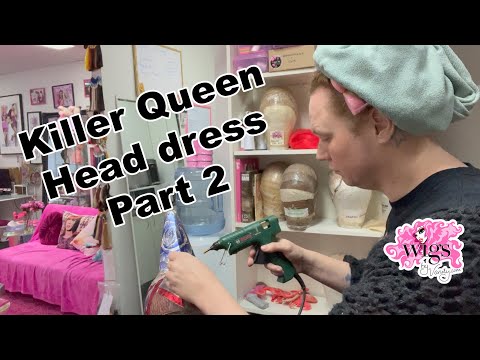 Courtneys Killer Queen Head Dress Part 2