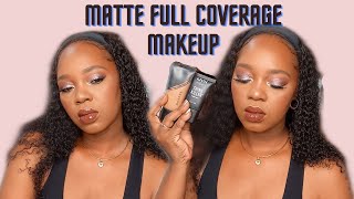 MATTE FULL COVERAGE MAKEUP | NYX, MORPHE, PAT MCGRATH AND MORE | Janelle Veronica