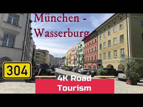 Driving Germany: B304 München - Wasserburg am Inn - 4K drive through the countryside east of München