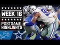 Lions vs. Cowboys | NFL Week 16 Game Highlights
