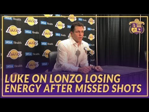 Lakers Post Game: Luke Walton on Lonzo Losing Energy After Missing Shots