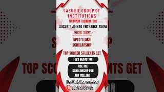 Sasurie Group of Institutions/2026-2027JEE Entrance Event Release #JEE#Entrance exam