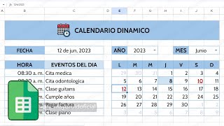 Cómo crear un Calendario Dinámico en Google Sheets