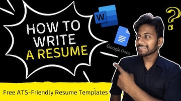 Free ATS-Friendly Resume Templates | Google Docs & Word | How to Write a Job-Winning Resume