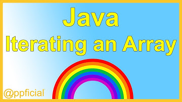Iterating an Array using a For Loop - Initializing and Printing Arrays Java Tutorial - Appficial