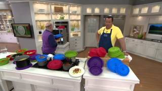Set of 2 Silicone Collapsible Multi-Lids on QVC