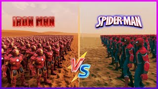 1000 IronMan Vs 1000 SpiderMan : Who Will Win