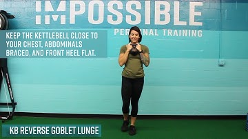 Kettlebell Goblet Reverse Lunge