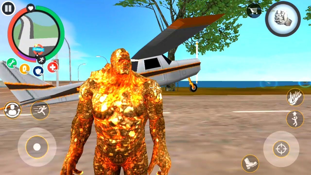 Rope Hero Vice Town | Mutant Giant Big Plan Finish Army Camp | Stone Giant Big Gun Fire Army Man