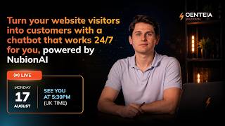 Turn your website visitors into customers with a chatbot that works 24/7 for you powered by NubionAI