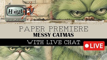PAPER PREMIERE: MESSY CATMAS! JUNK JOURNAL INSPIRATION & IDEAS! [WITH LIVE CHAT]
