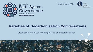 Varieties of Decarbonisation Conversations