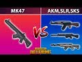 MK47 - СРАВНЕНИЕ С АКМ/SLR/SKS // ПУБГ ГАЙД