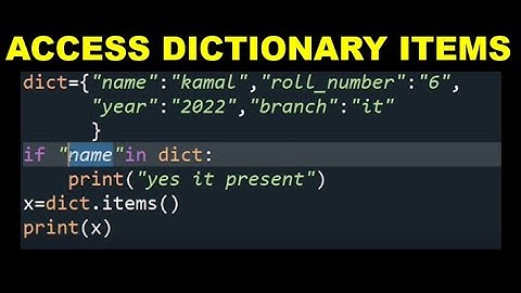 Python Access Dictionary Items | How to Access Dictionary Items | Python Programming in Hindi #50