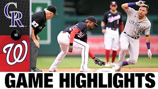 Rockies vs. Nationals Game 1 Highlights (5\/28\/22) | MLB Highlights