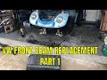 1973 VW Bug Ball Joint Beam Removal and Replacement - Part 1