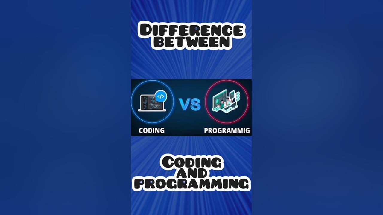 Difference between coding and programming #shorts #python #javascript # ...