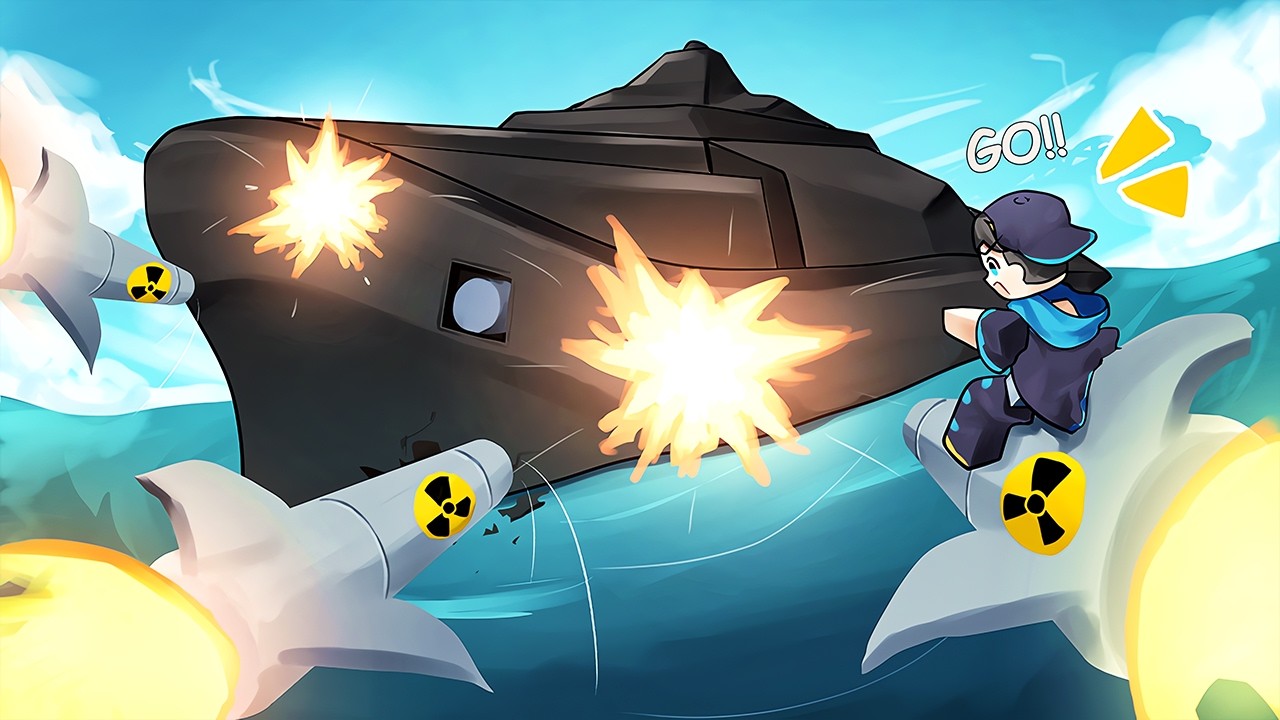 KABOOM!! Bangun Markas NUKLIR Terbesar & Kapal OP Robux 🚢🚀🔥 | WW3 Commander Warships Indonesia