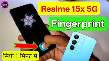 Realme 15x 5g in display fingerprint setting | realme 15x 5g display fingerprint lock 