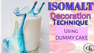 ISOMALT SAIL II CAKE TOPPER II How to Decorate Cake II Using DUMMY CAKE