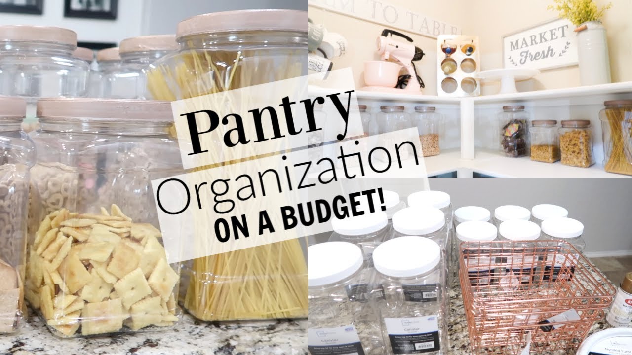 PANTRY ORGANIZATION IDEAS | ON A BUDGET!! | PANTRY MAKEOVER