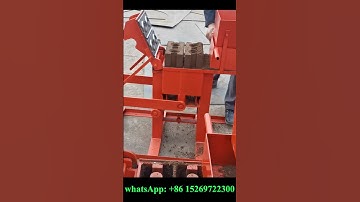 small manual soil cement interlocking block making machine for clay bricks #claybricks #ecoblocks